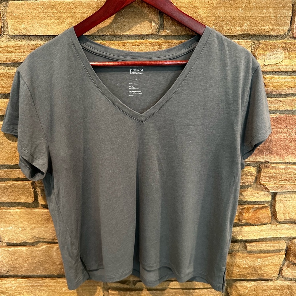 Girlfriend Collective V-Neck Shirt